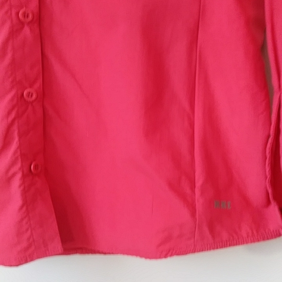 REI Vented Recreational Outdoor Adventure Hiking Shirt L Orange Coral - Picture 5 of 16